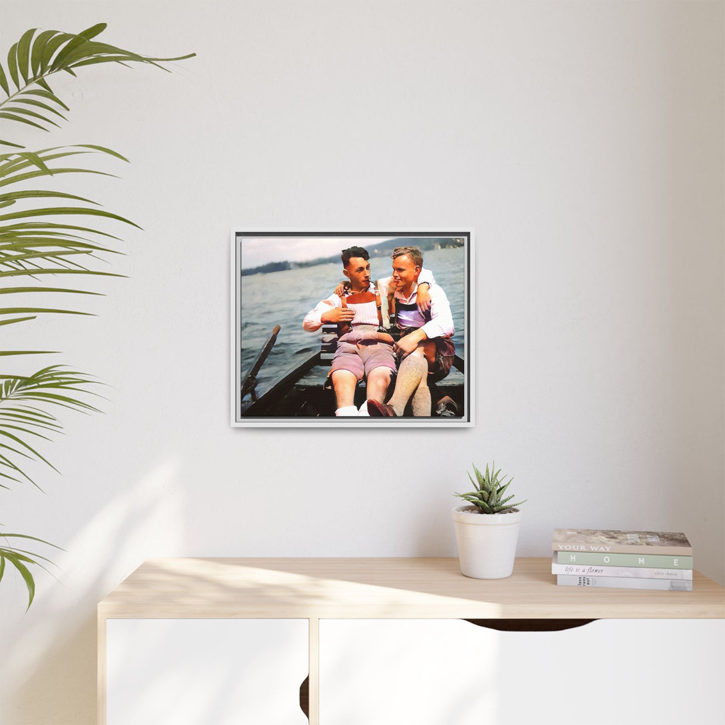 paire 026 | Framed Vintage Photo - Matte Canvas