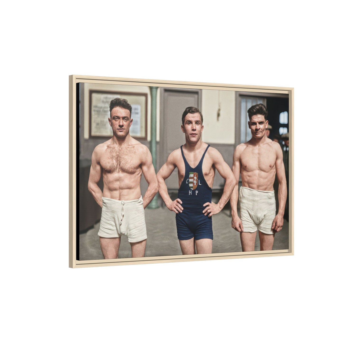 athlétisme 043 | Framed Vintage Photo - Matte Canvas
