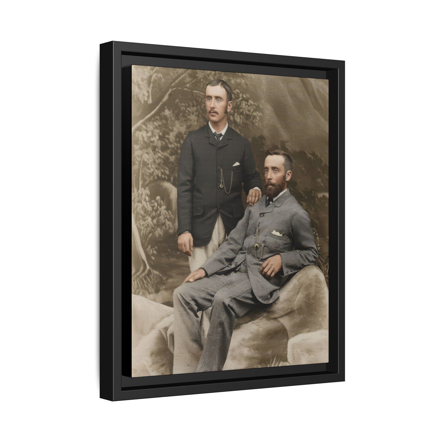 paire 122 | Framed Vintage Photo - Matte Canvas