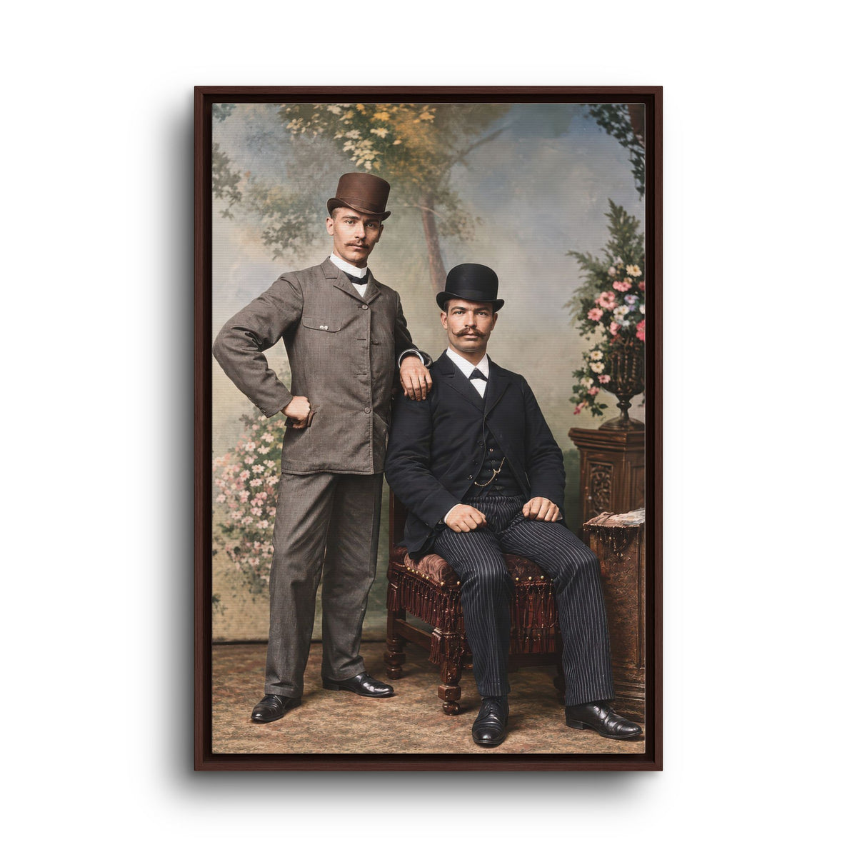 paire 068 | Framed Vintage Photo - Matte Canvas