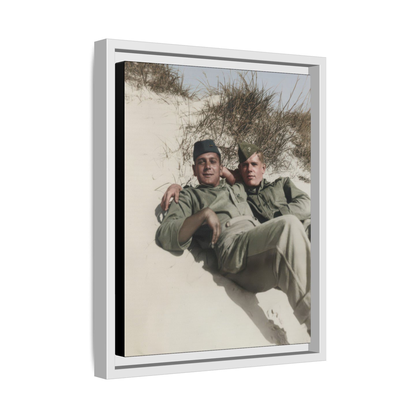 paire 098 | Framed Vintage Photo - Matte Canvas