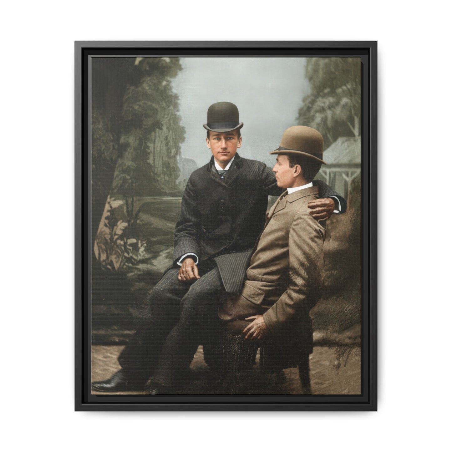 paire 027 | Framed Vintage Photo - Matte Canvas