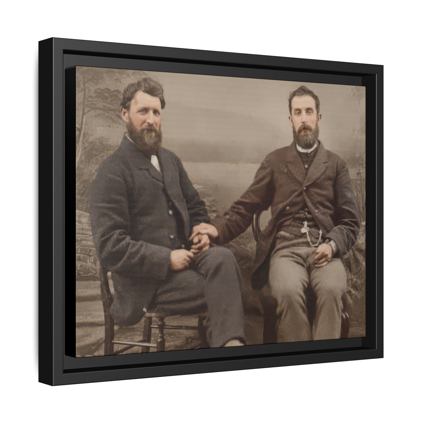 paire 110 | Framed Vintage Photo - Matte Canvas