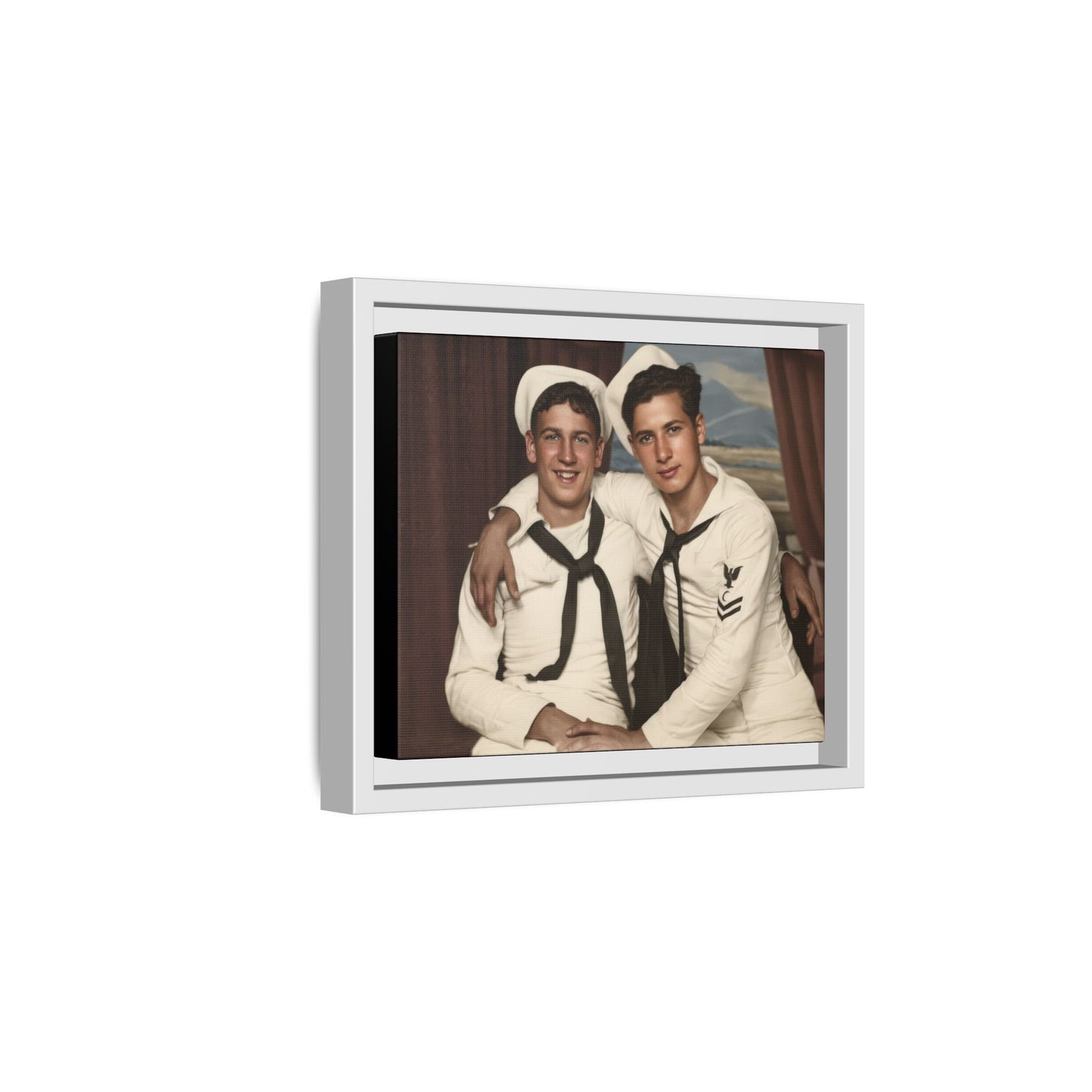 paire 050 | Framed Vintage Photo - Matte Canvas