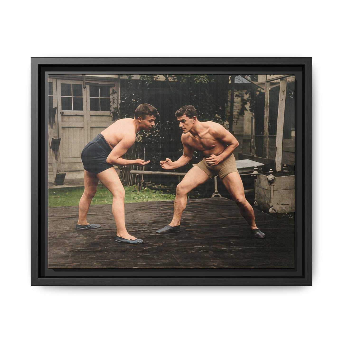athlétisme 033 | Framed Vintage Photo - Matte Canvas