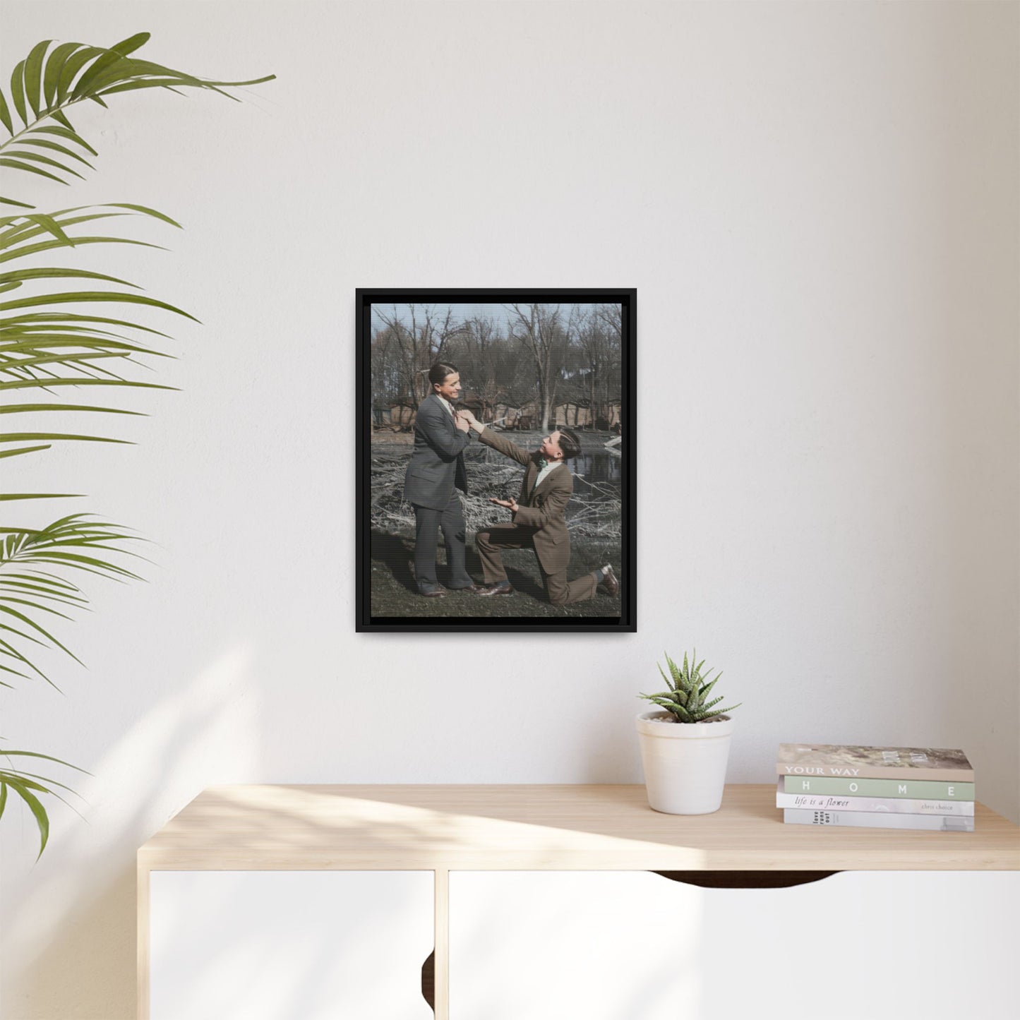 paire 144 | Framed Vintage Photo - Matte Canvas