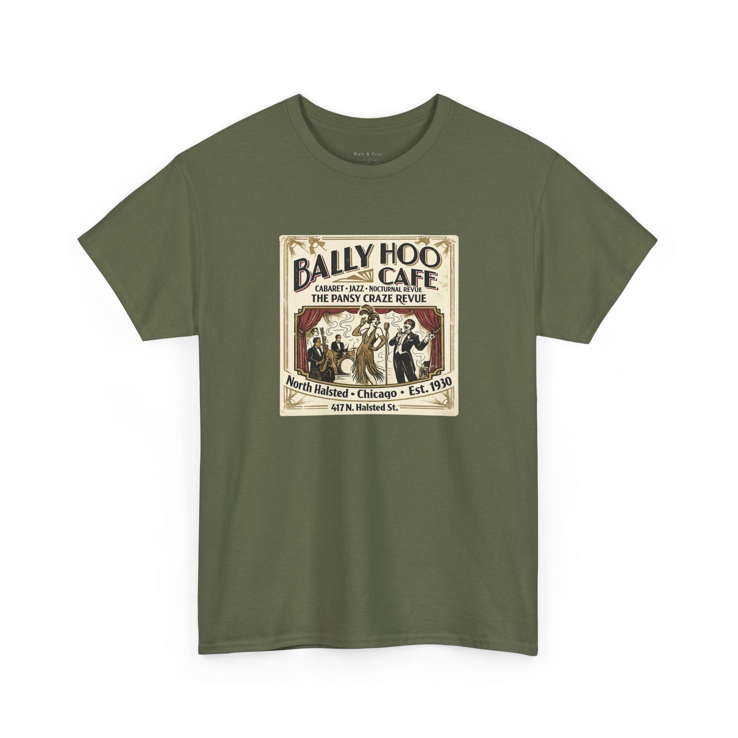 Bally Hoo Cafe | Chicago Pansy Craze Revue Tee | Est. 1930