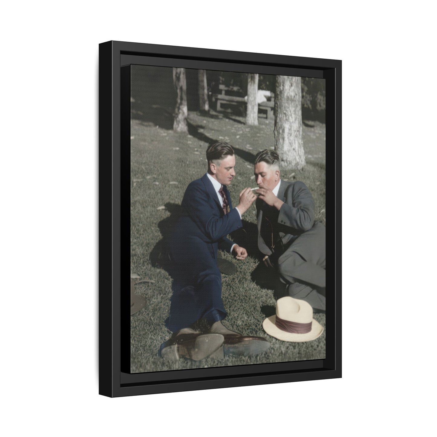 paire 072 | Framed Vintage Photo - Matte Canvas