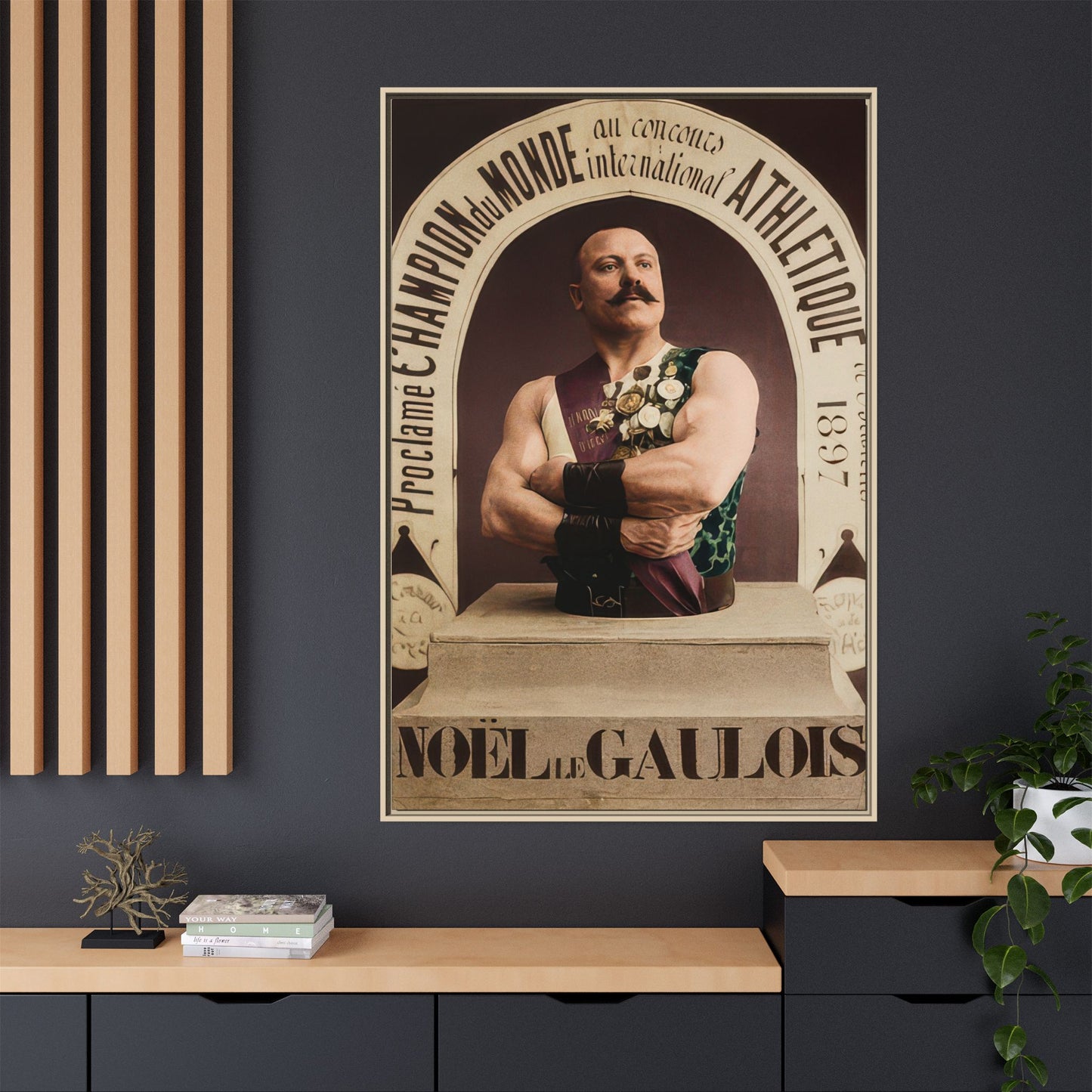 athlétisme 045 | Framed Vintage Photo - Matte Canvas