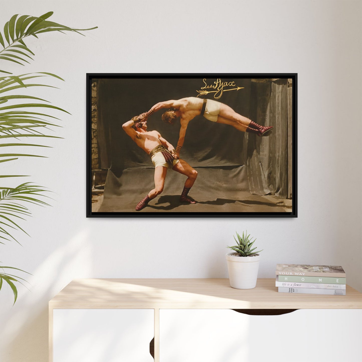 athlétisme 013 | Framed Vintage Photo - Matte Canvas
