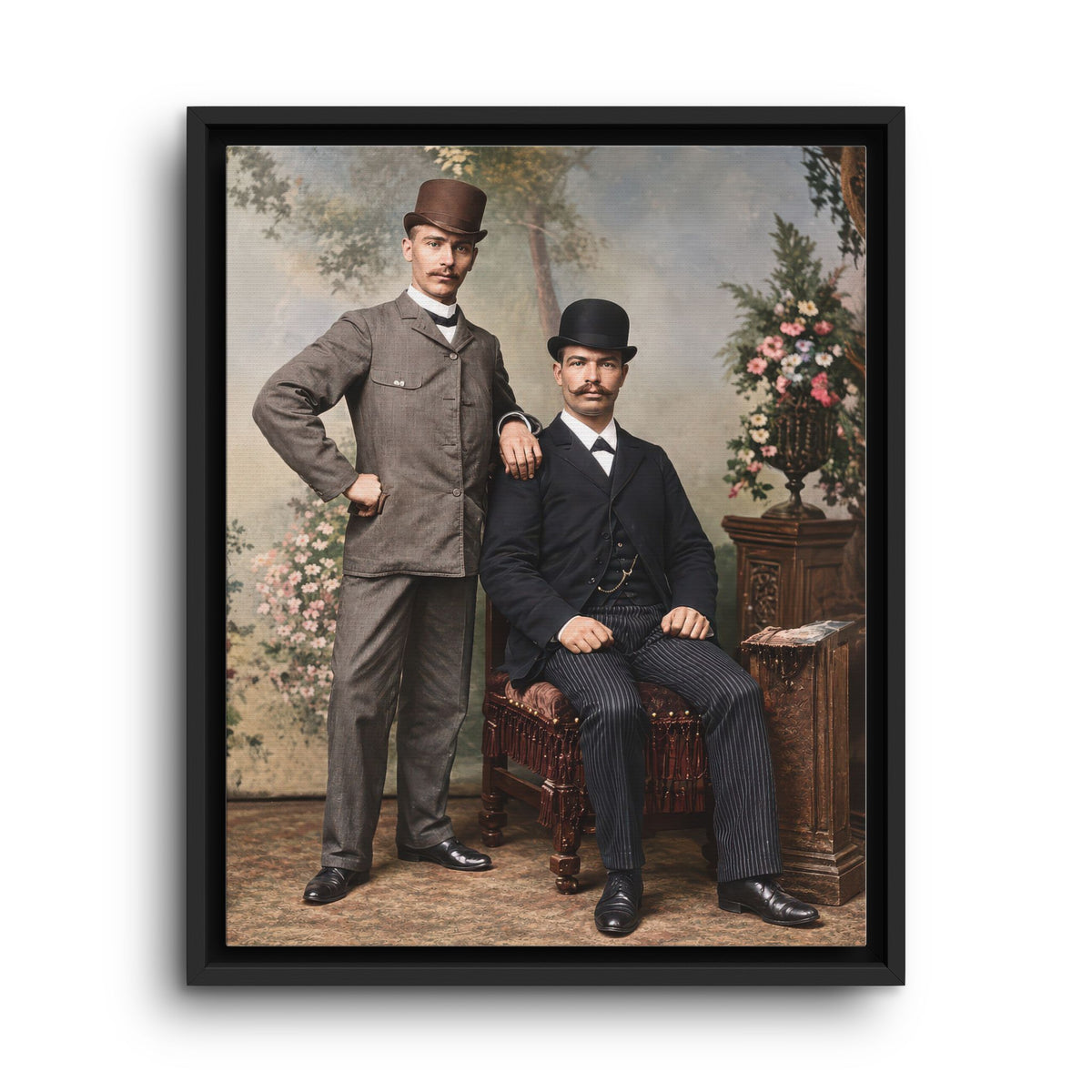 paire 068 | Framed Vintage Photo - Matte Canvas