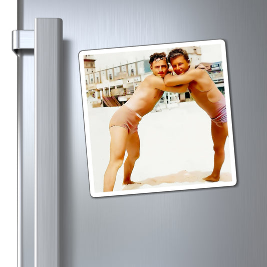 nager 014 | Magnets Gay Vintage Beach Swim Bathing Suit Queer Old Photo LGBTQ Boyfriend Gift