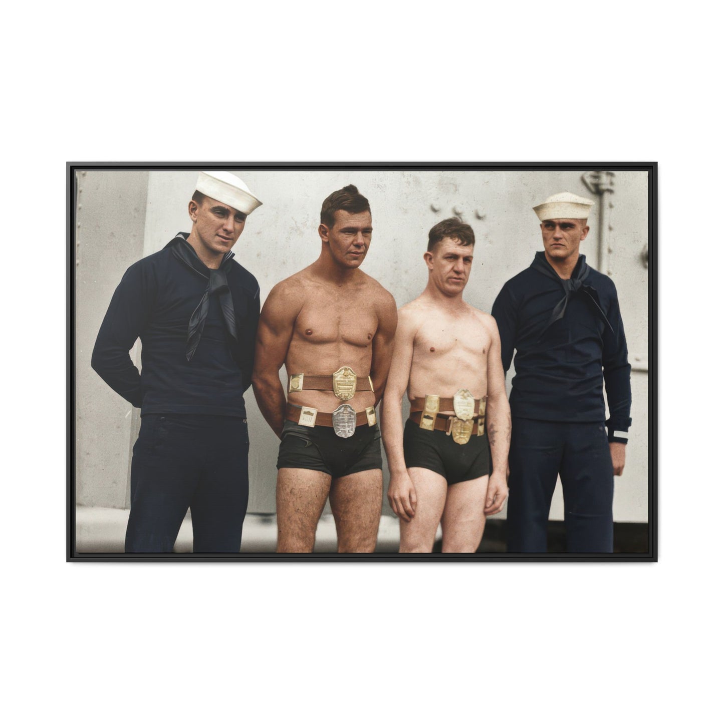 athlétisme 049 | Framed Vintage Photo - Matte Canvas