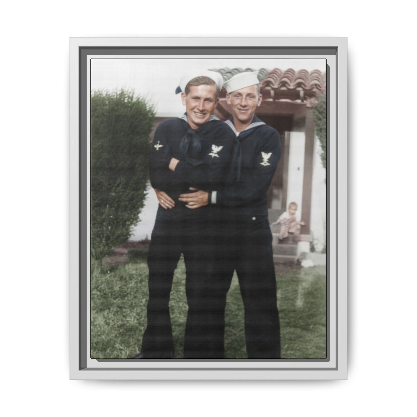 paire 025 | Framed Vintage Photo - Matte Canvas