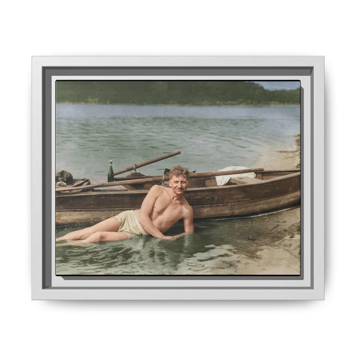 nager 013 | Framed Vintage Photo - Matte Canvas