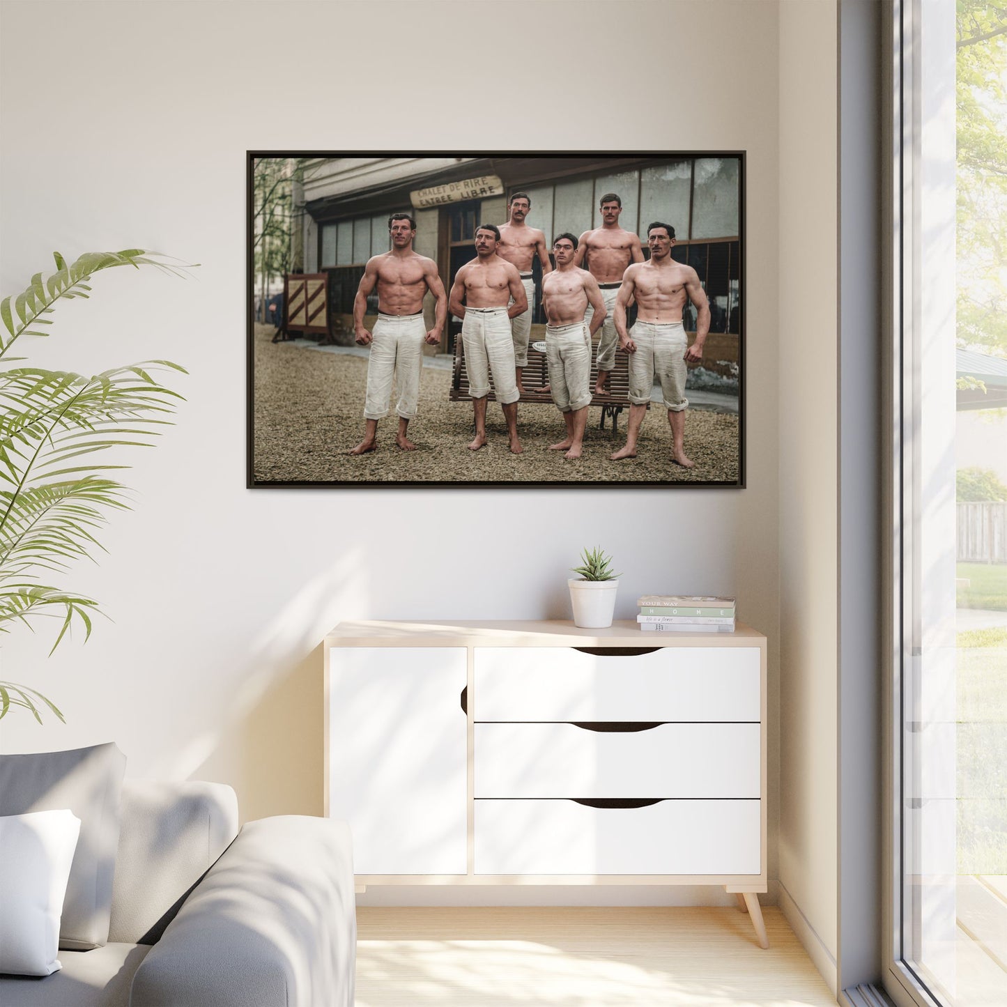 athlétisme 044| Framed Vintage Photo - Matte Canvas