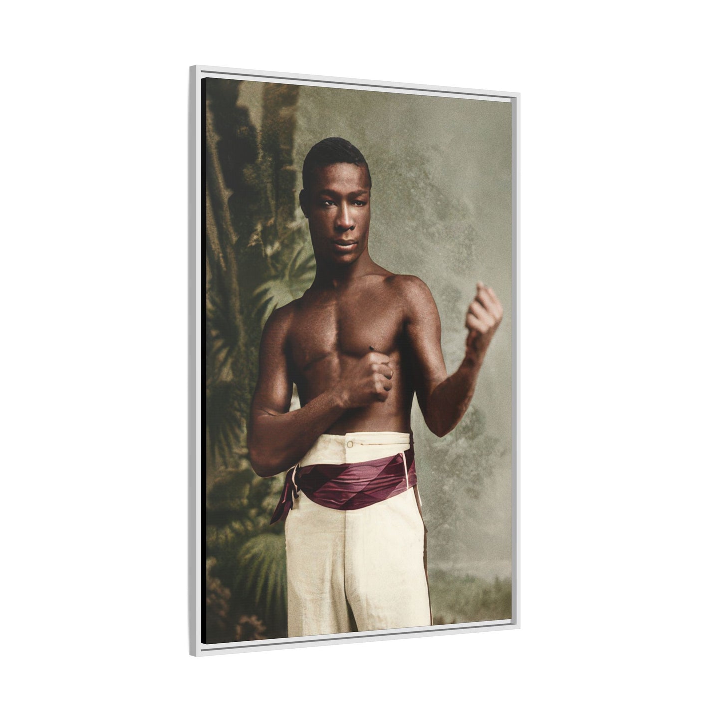 athlétisme 030 | Framed Vintage Photo - Matte Canvas