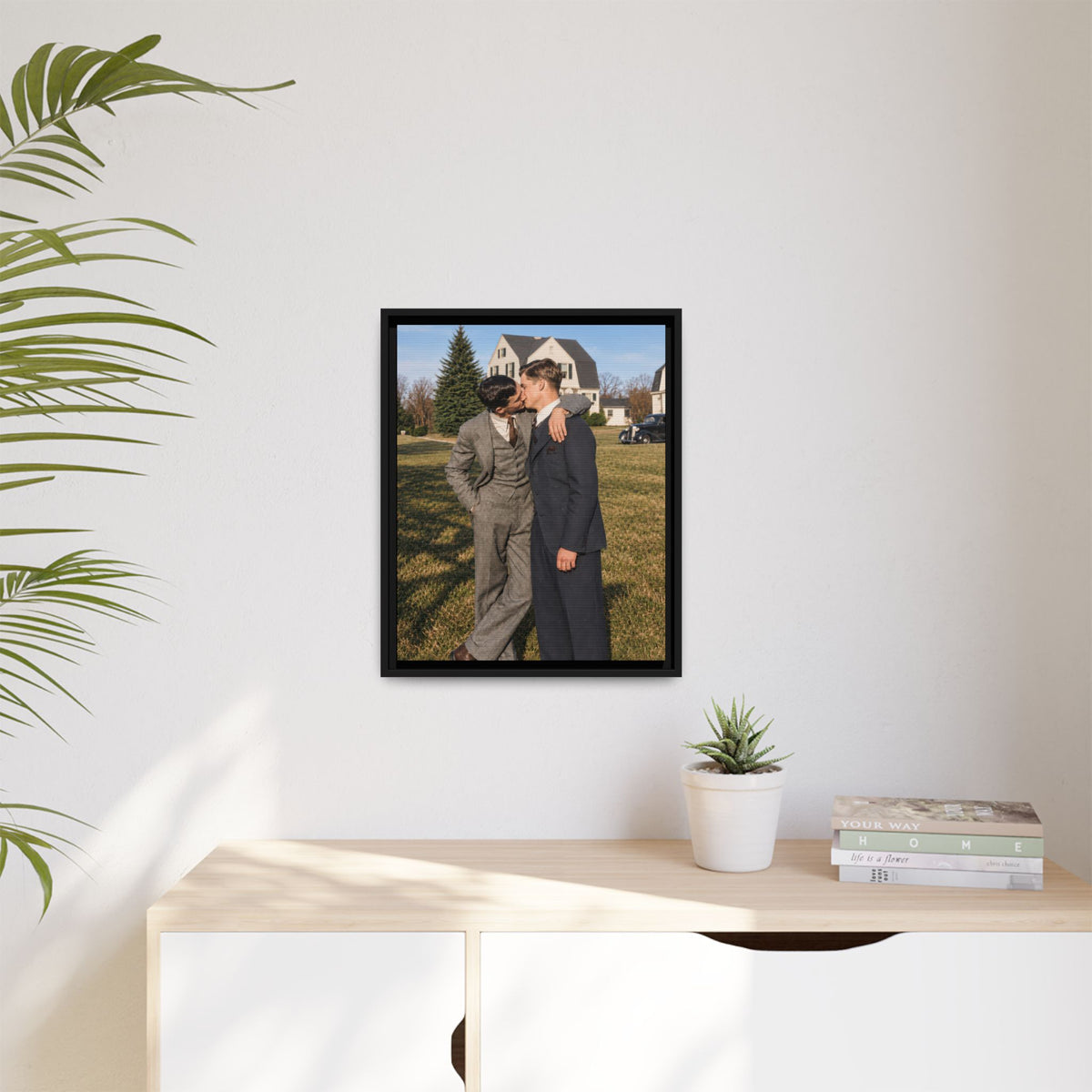 paire 005 | Framed Vintage Photo - Matte Canvas