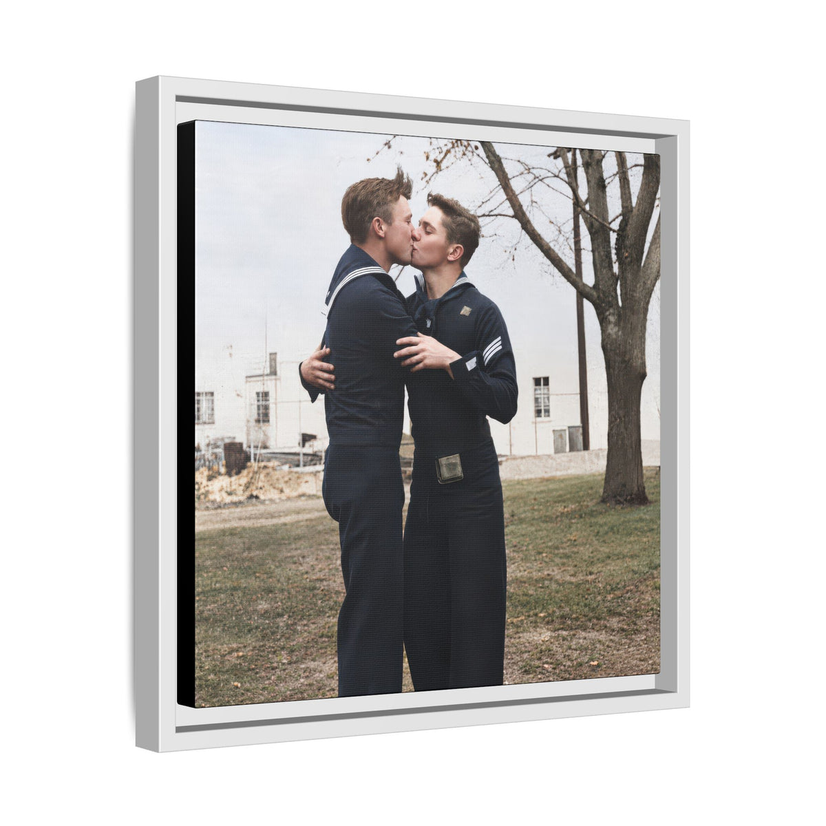 paire 034 | Framed Vintage Photo - Matte Canvas