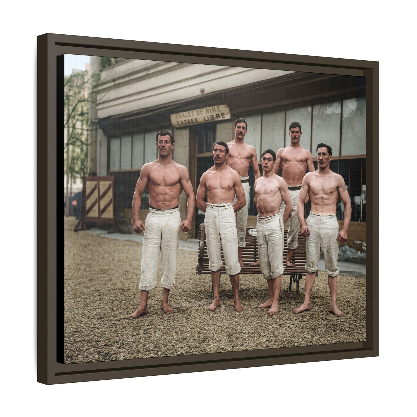 athlétisme 044| Framed Vintage Photo - Matte Canvas