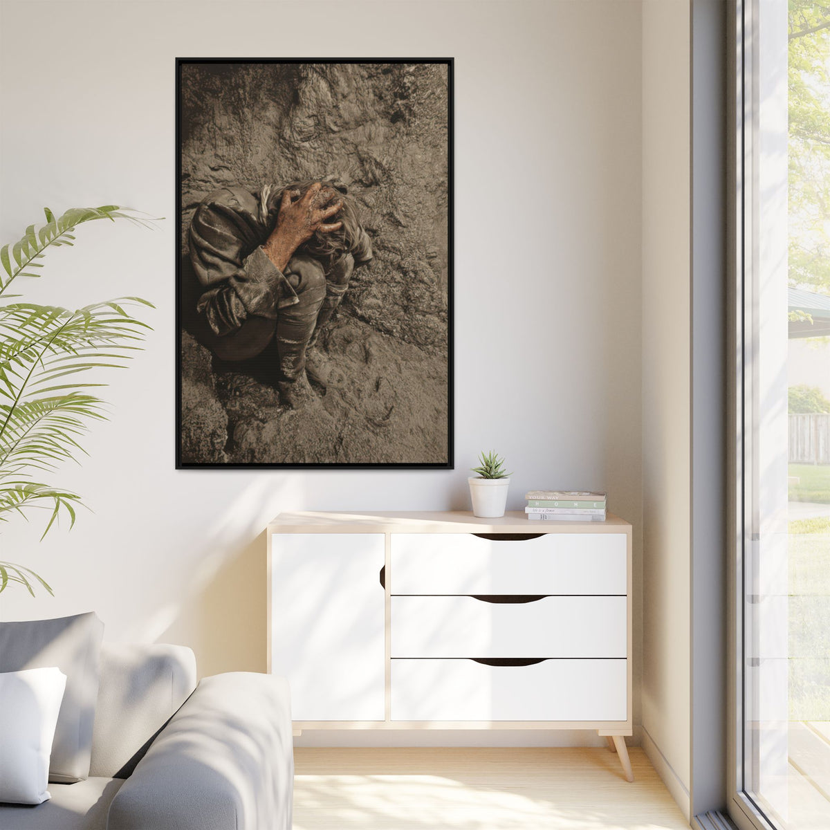 celibataire 040 | Framed Vintage Photo - Matte Canvas