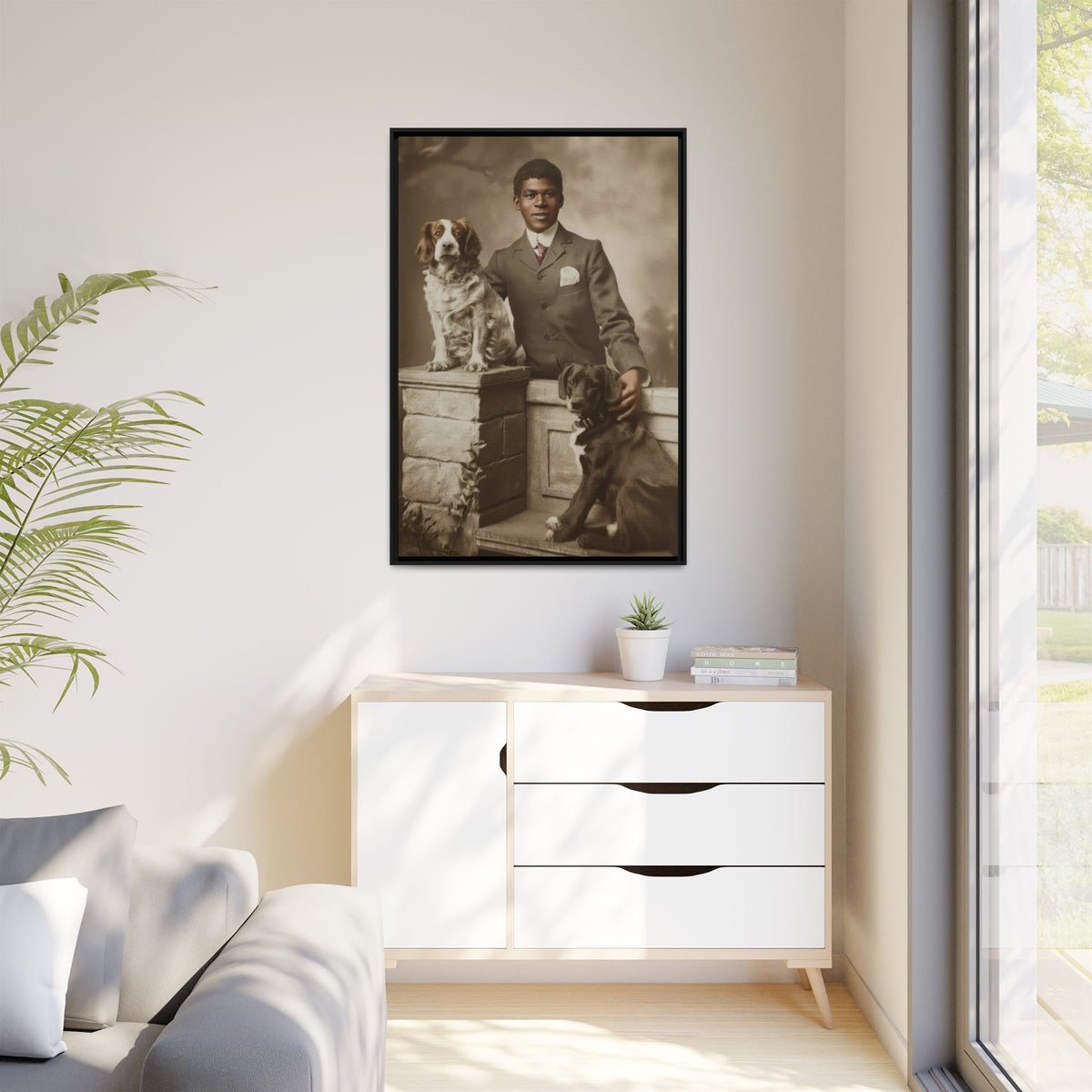celibataire 009 | Framed Vintage Photo - Matte Canvas