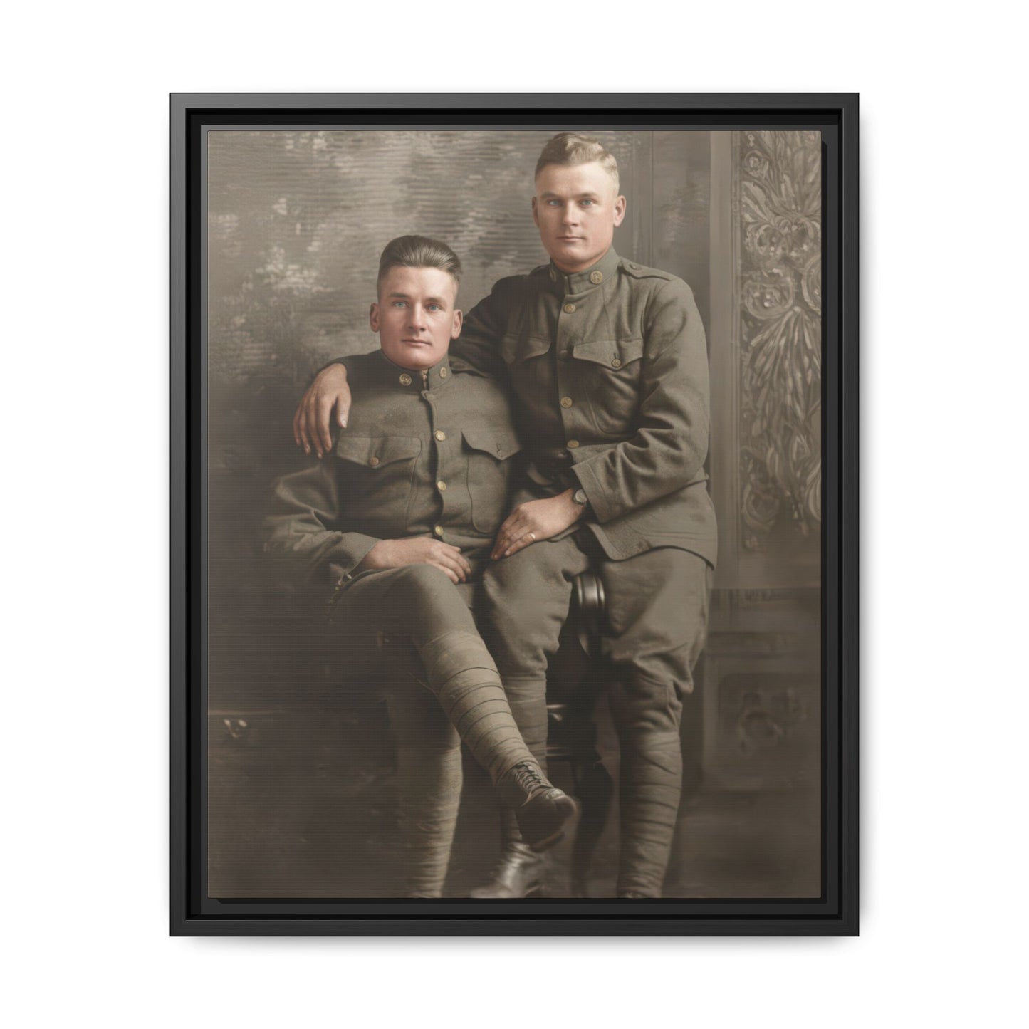 paire 114 | Framed Vintage Photo - Matte Canvas
