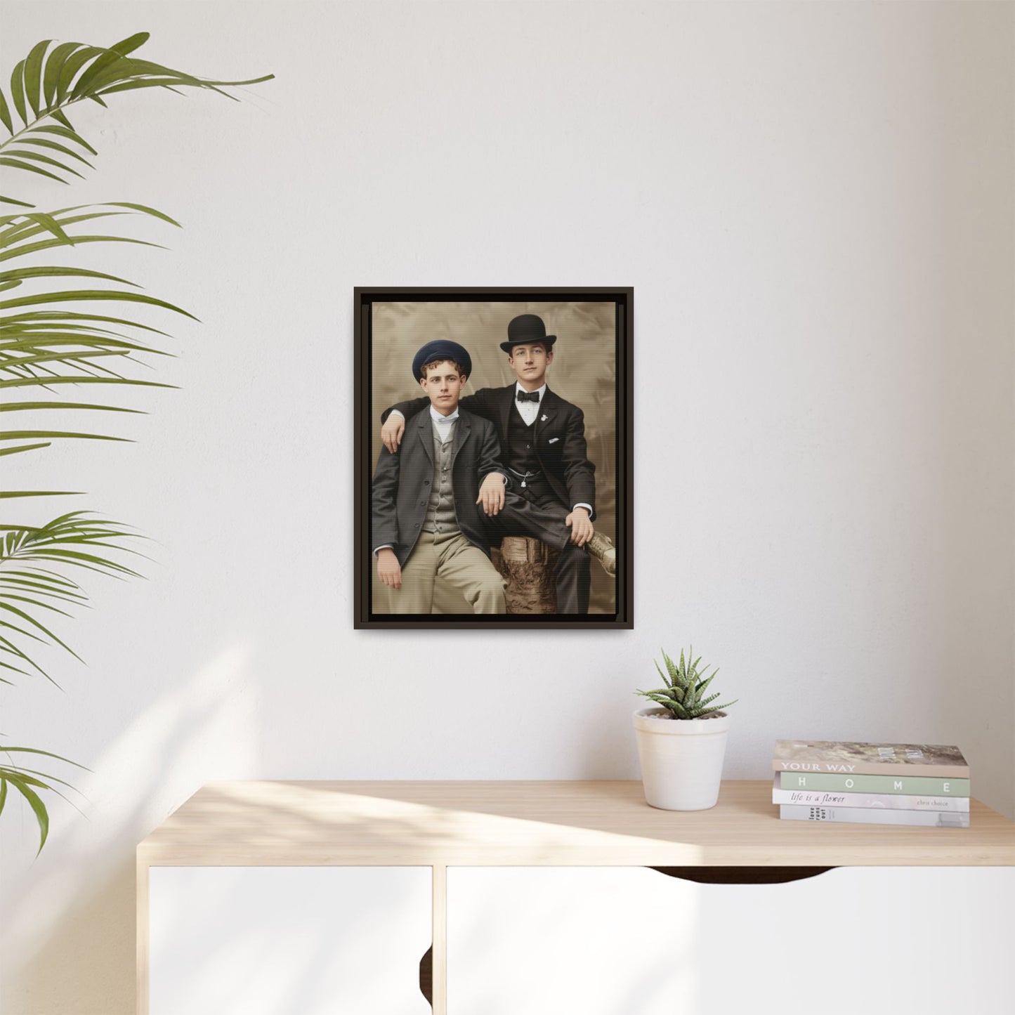 paire 002 | Framed Vintage Photo - Matte Canvas