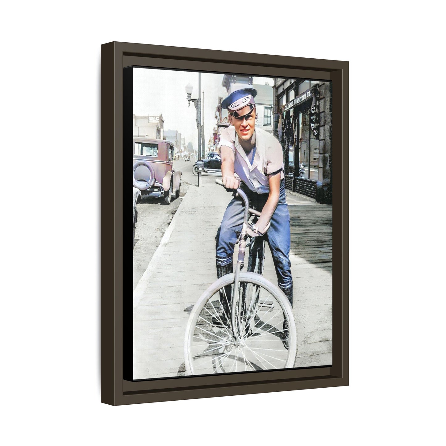 celibataire 007 | Framed Vintage Photo - Matte Canvas