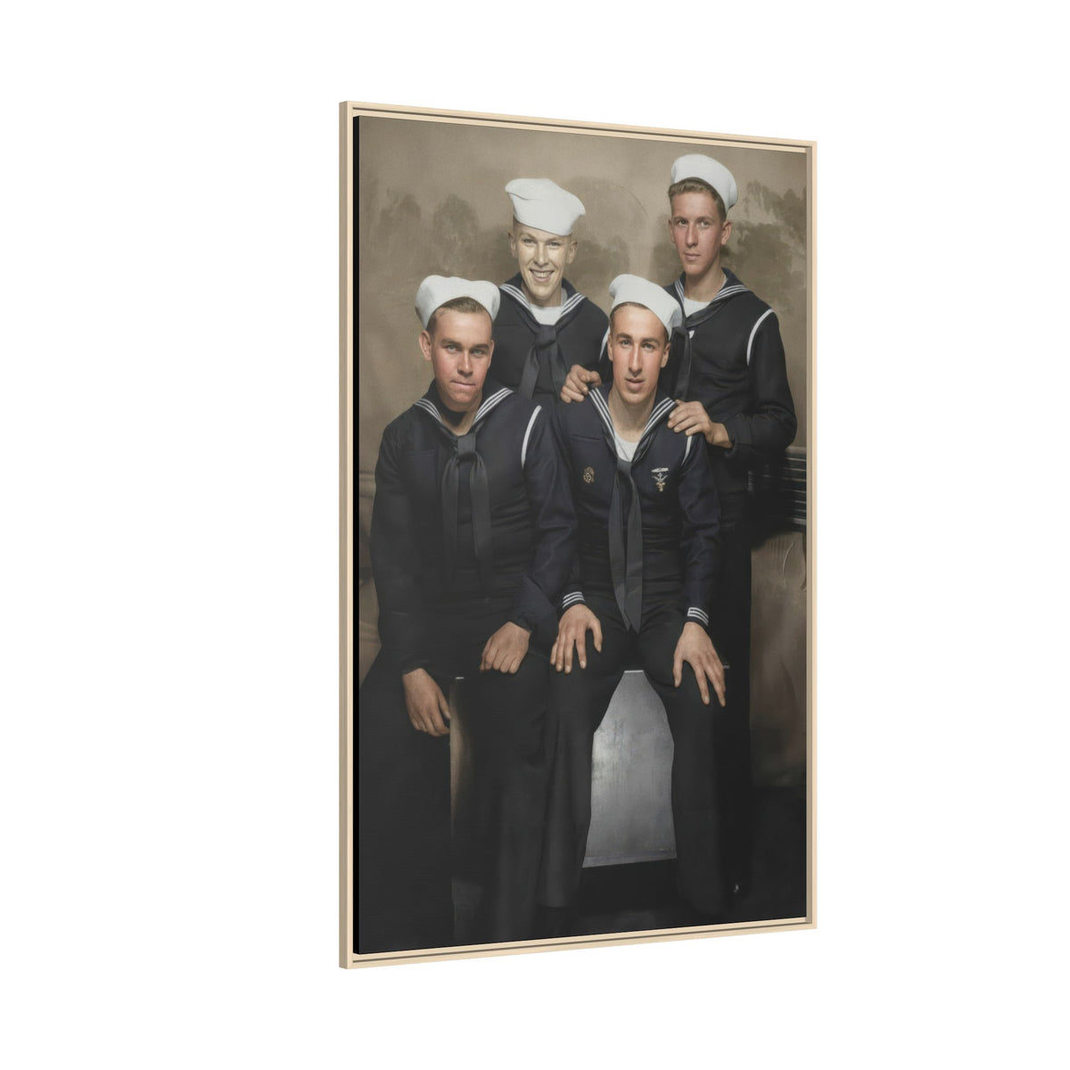 hommes 011 | Framed Vintage Photo - Matte Canvas