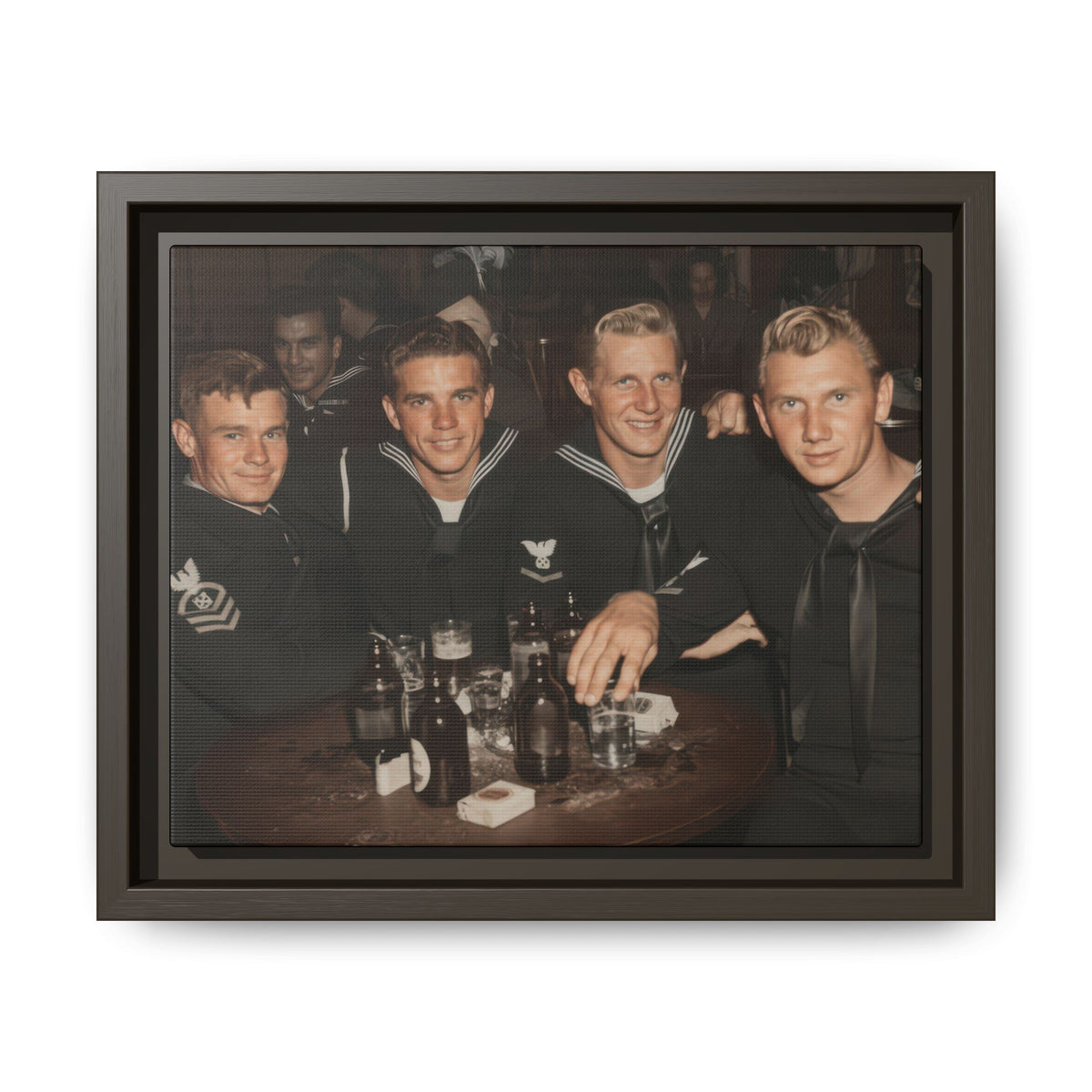 hommes 007 | Framed Vintage Photo - Matte Canvas2
