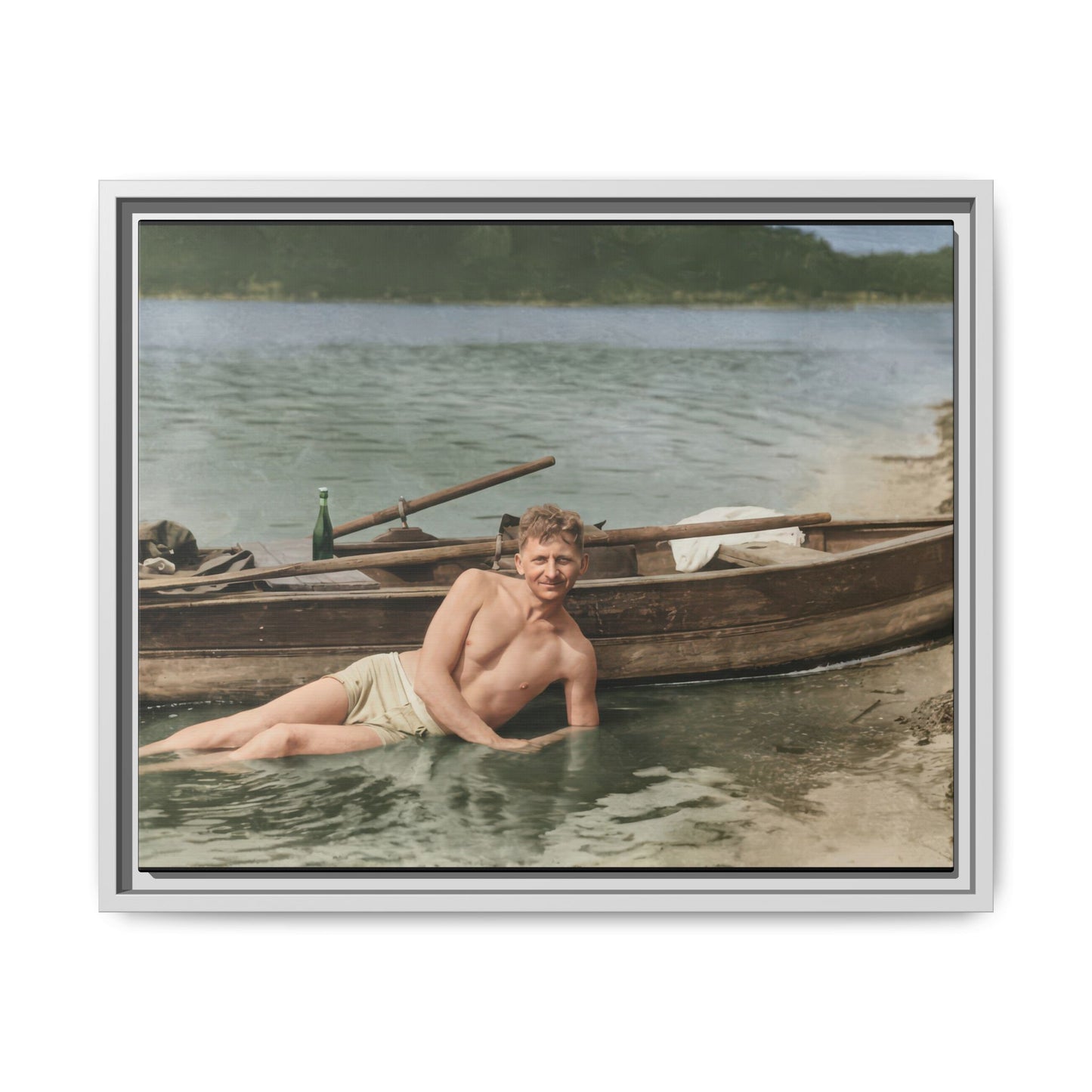 nager 013 | Framed Vintage Photo - Matte Canvas