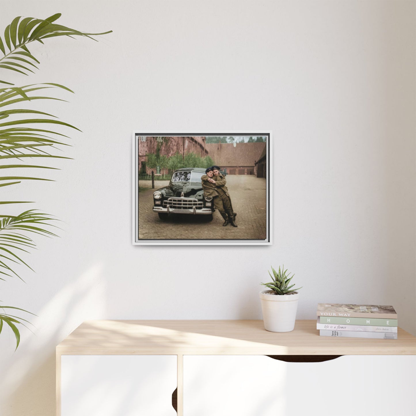 paire 015 | Framed Vintage Photo - Matte Canvas