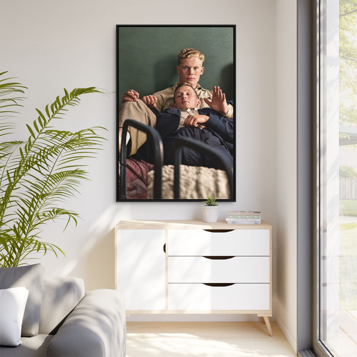 paire 046 | Framed Vintage Photo - Matte Canvas