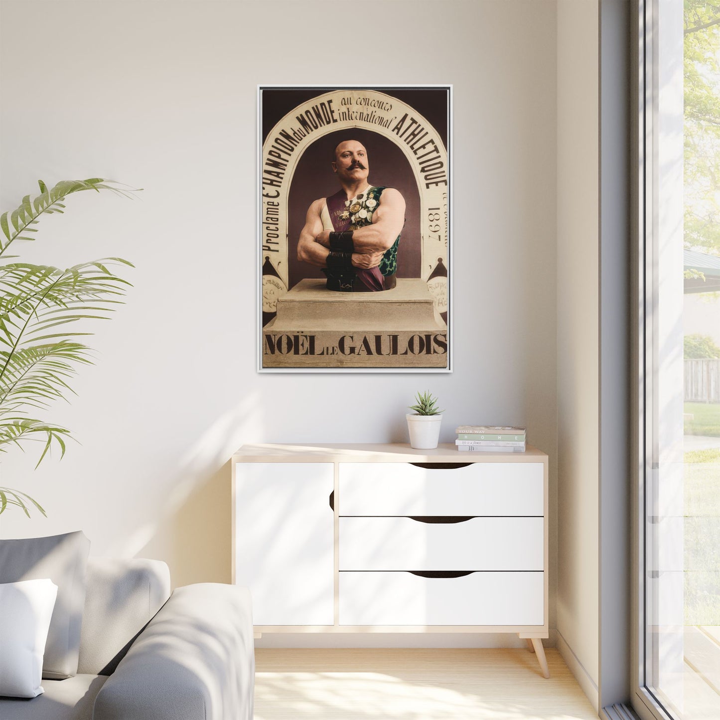 athlétisme 045 | Framed Vintage Photo - Matte Canvas