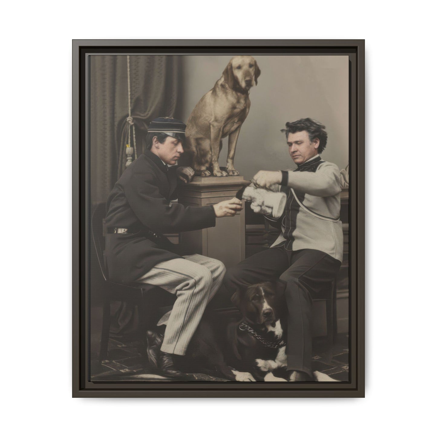 paire 119 | Framed Vintage Photo - Matte Canvas