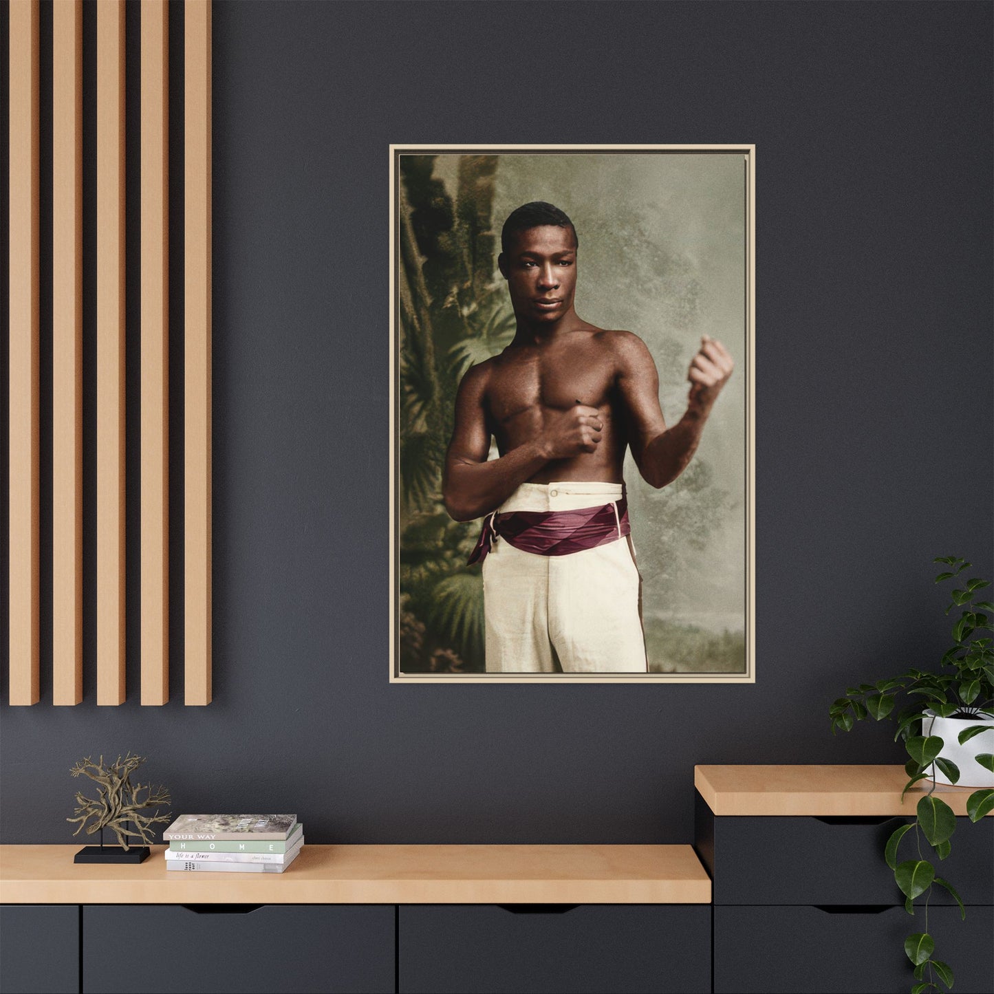 athlétisme 030 | Framed Vintage Photo - Matte Canvas