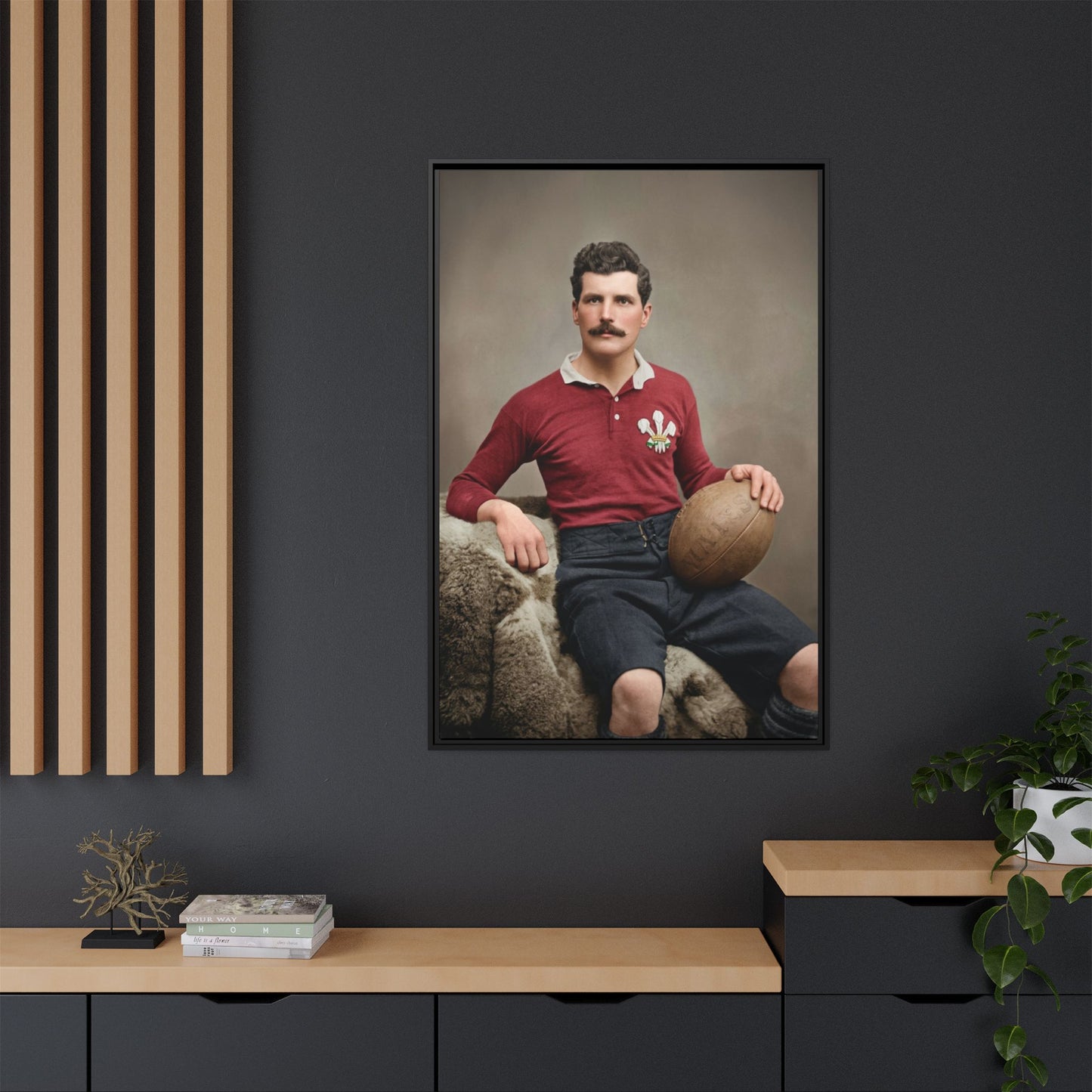 athlétisme 022 | Framed Vintage Photo - Matte Canvas