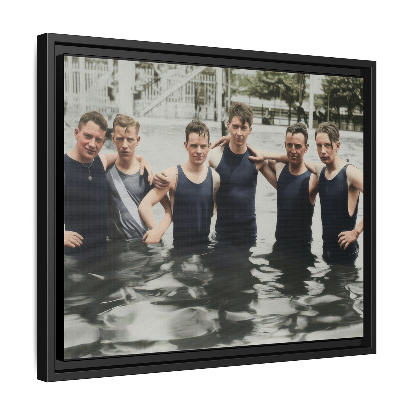 nager 042 | Framed Vintage Photo - Matte Canvas