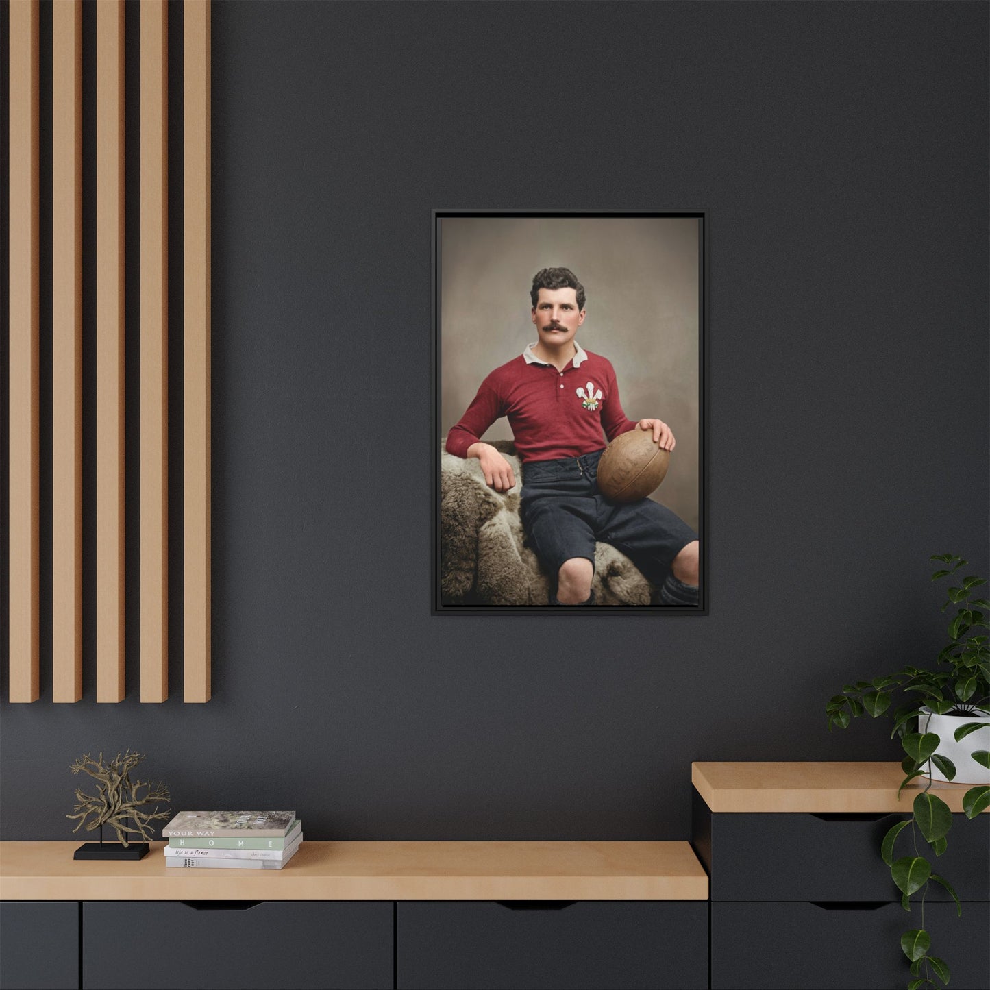 athlétisme 022 | Framed Vintage Photo - Matte Canvas