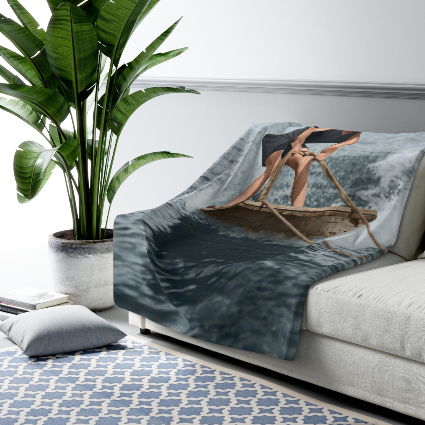 Heirloom Sherpa Blanket – nager 015 Figure Premium fleece throw · 50x60, 60x80