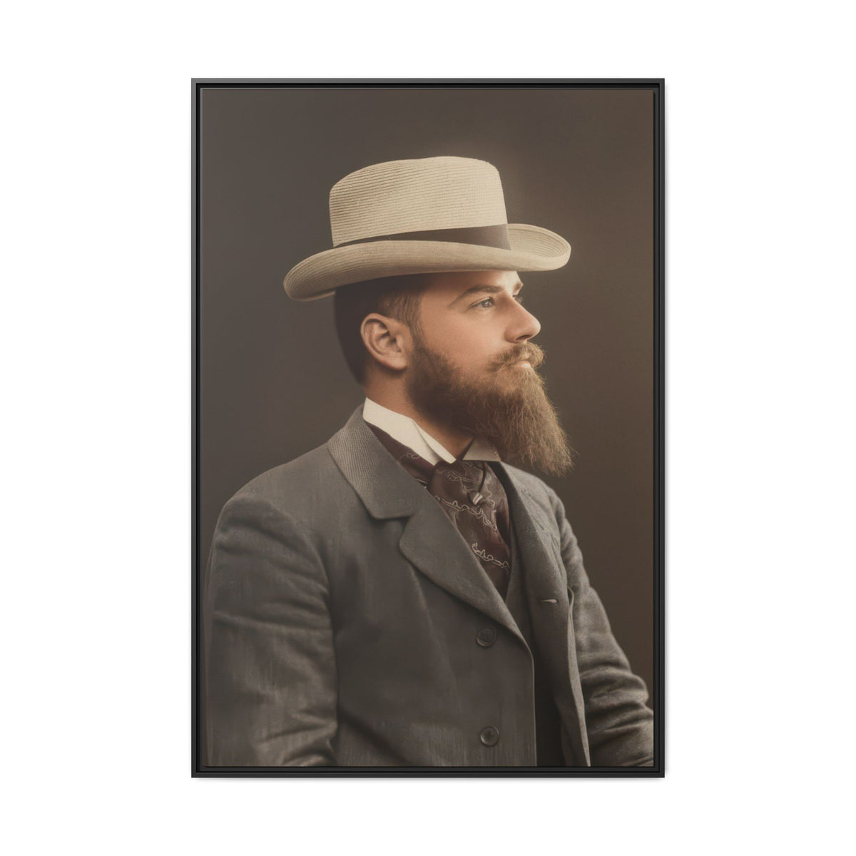 celibataire 014 | Framed Vintage Photo - Matte Canvas