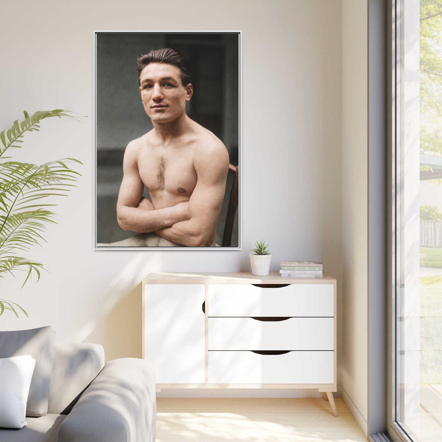 athlétisme 046 | Framed Vintage Photo - Matte Canvas