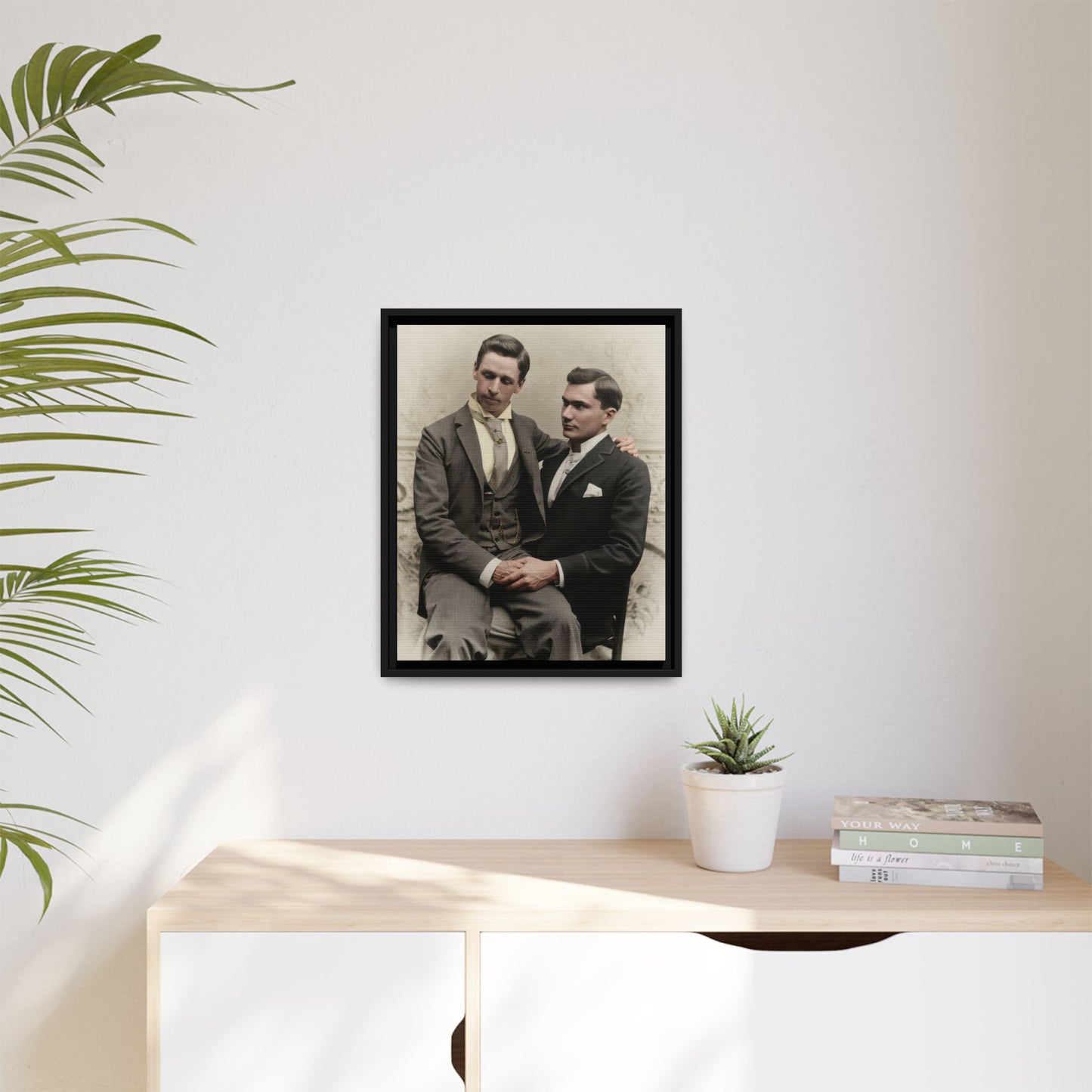 paire 063 | Framed Vintage Photo - Matte Canvas