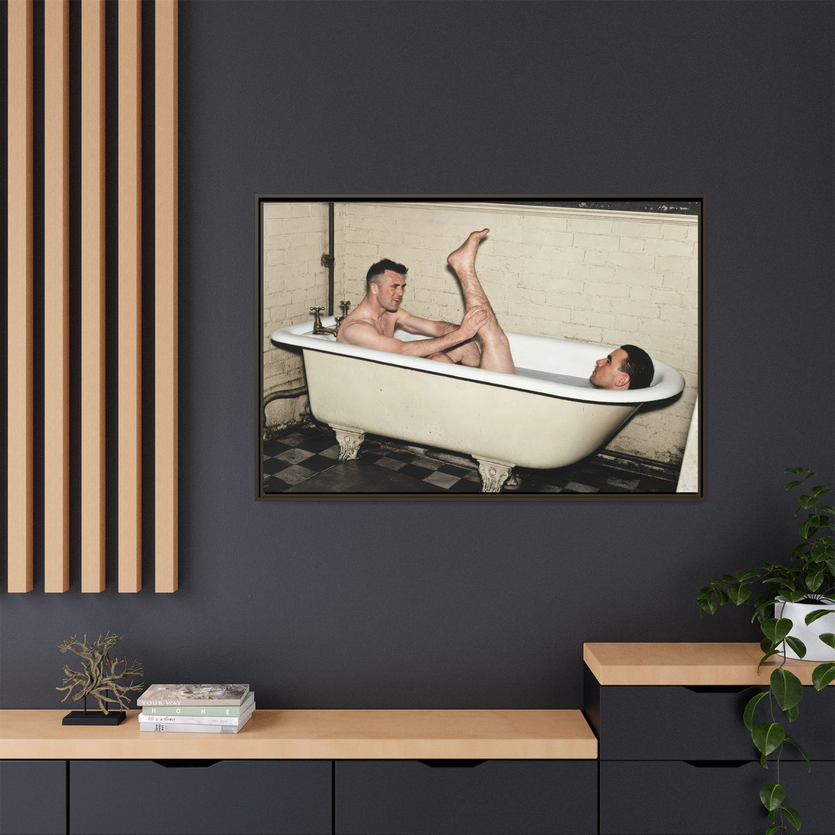 paire 162 | Framed Vintage Photo - Matte Canvas