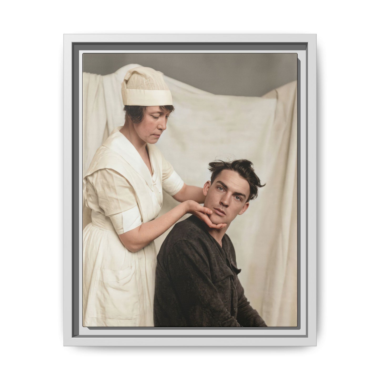 celibataire 021 | Framed Vintage Photo - Matte Canvas