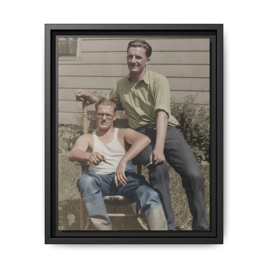 paire 064 | Framed Vintage Photo - Matte Canvas