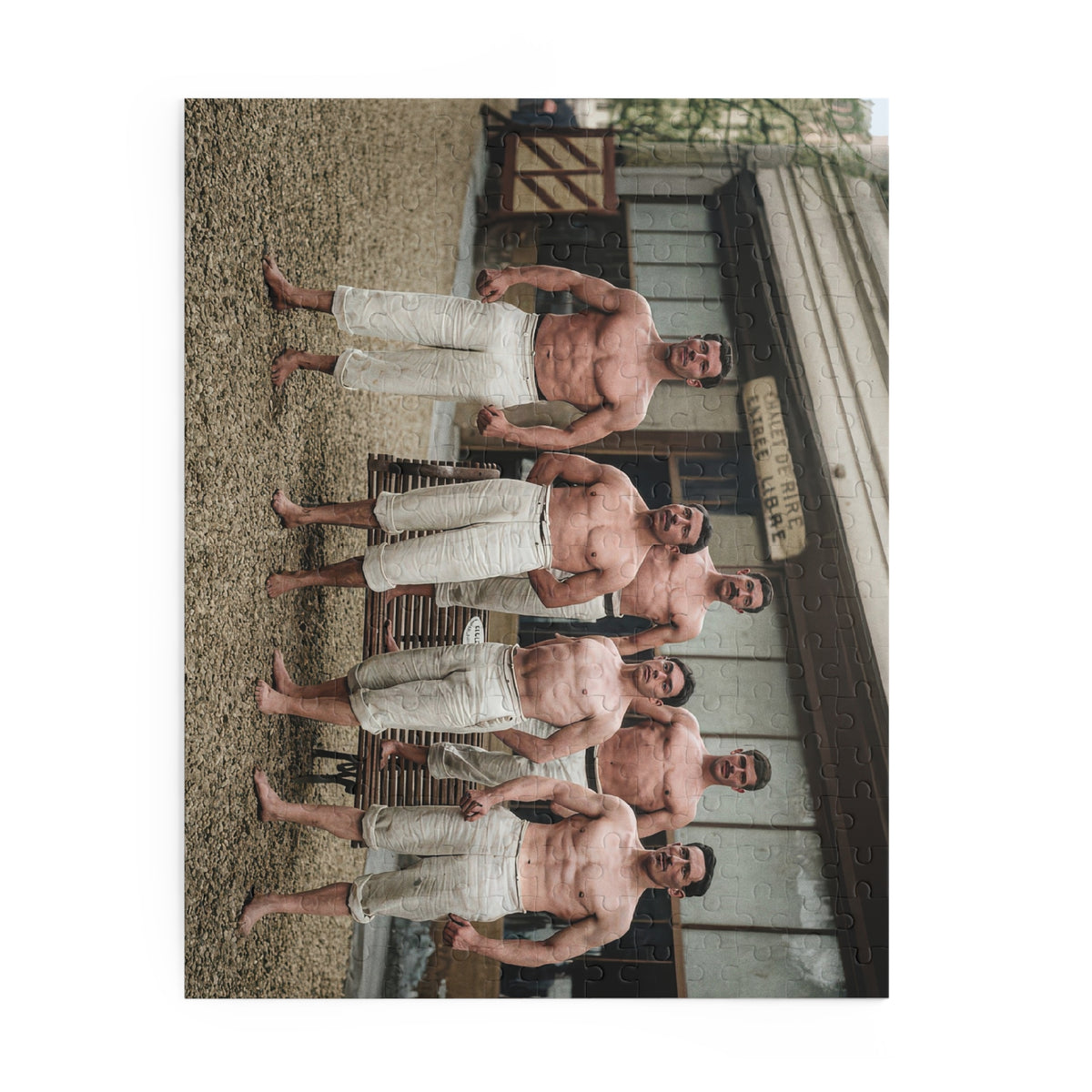 Vintage French Naval Athletes Jigsaw Puzzle | LGBTQ+ Heritage | athlétisme 044