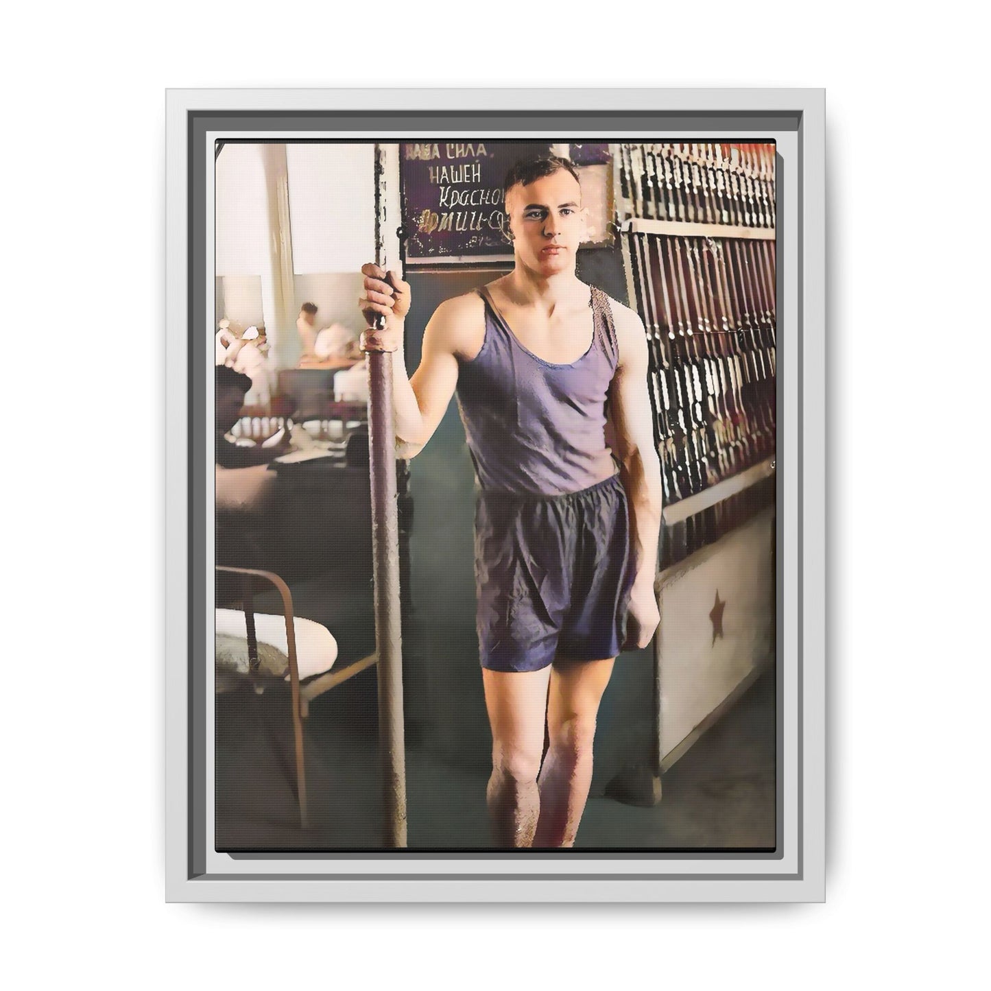 celibataire 020 | Framed Vintage Photo - Matte Canvas