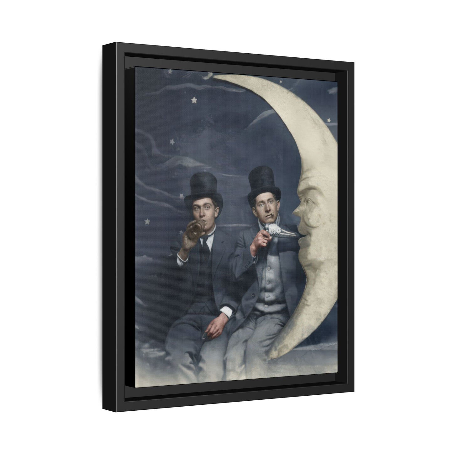 paire 043 | Framed Vintage Photo - Matte Canvas